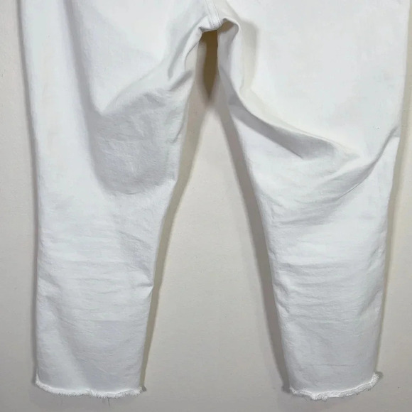 Madewell The High Rise Slim Crop Boy  Friend Jeans In Tile White - Picture 14 of 16
